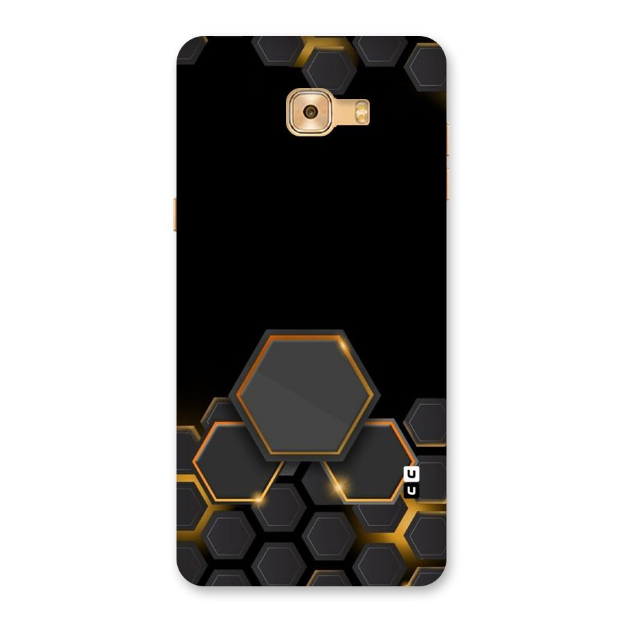 Black Gold Hexa Back Case for Galaxy C9 Pro
