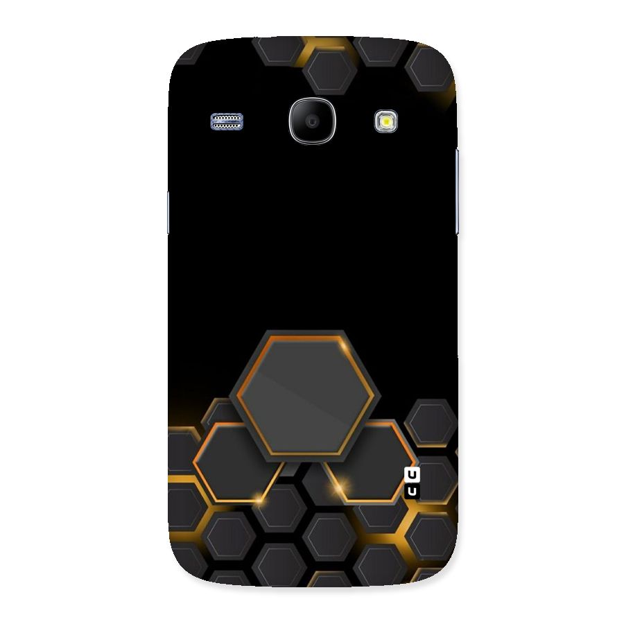 Black Gold Hexa Back Case for Galaxy Core