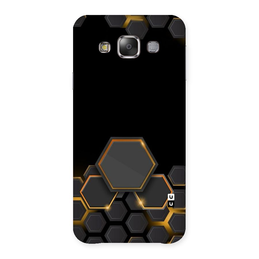 Black Gold Hexa Back Case for Galaxy E7