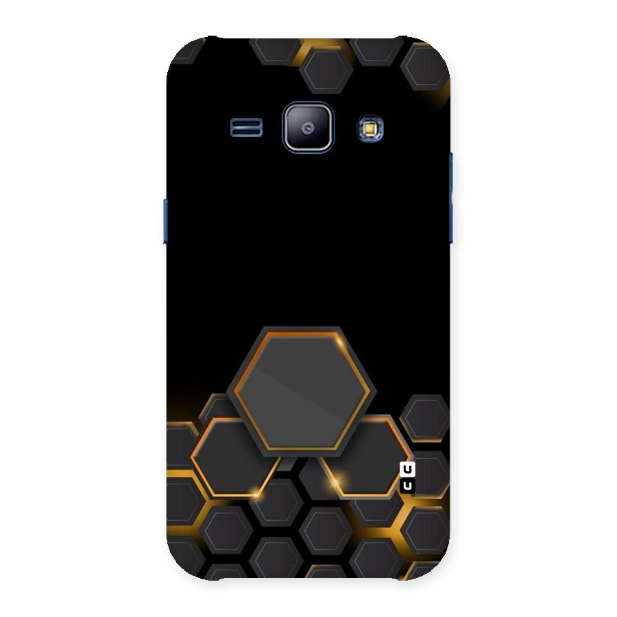 Black Gold Hexa Back Case for Galaxy J1