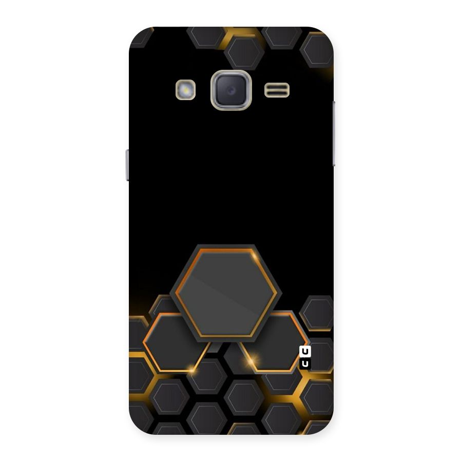 Black Gold Hexa Back Case for Galaxy J2