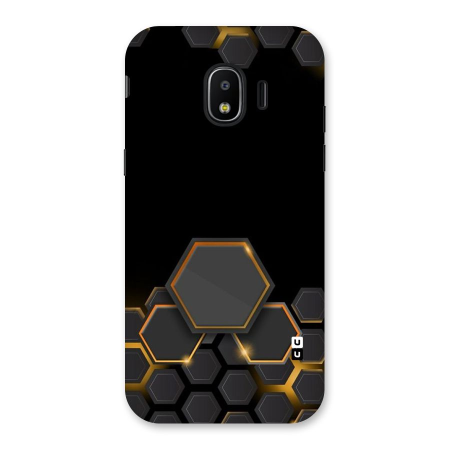 Black Gold Hexa Back Case for Galaxy J2 Pro 2018