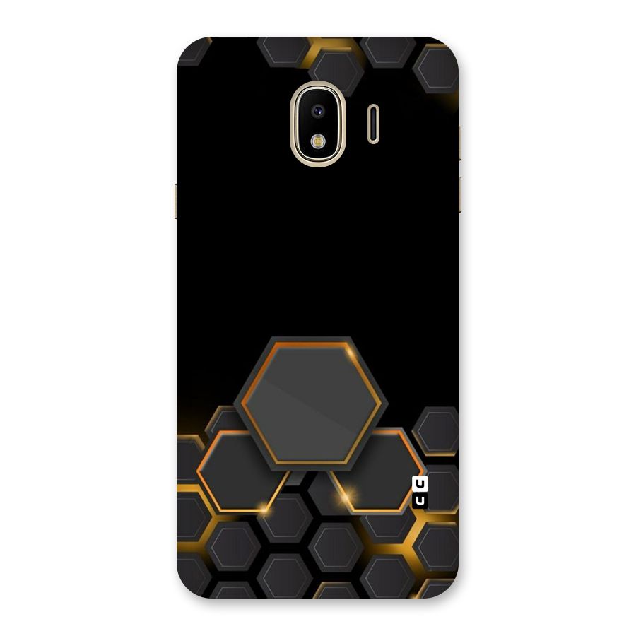 Black Gold Hexa Back Case for Galaxy J4