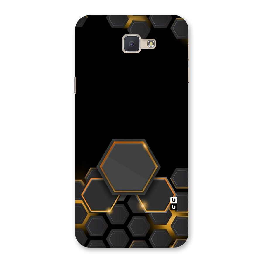 Black Gold Hexa Back Case for Galaxy J5 Prime
