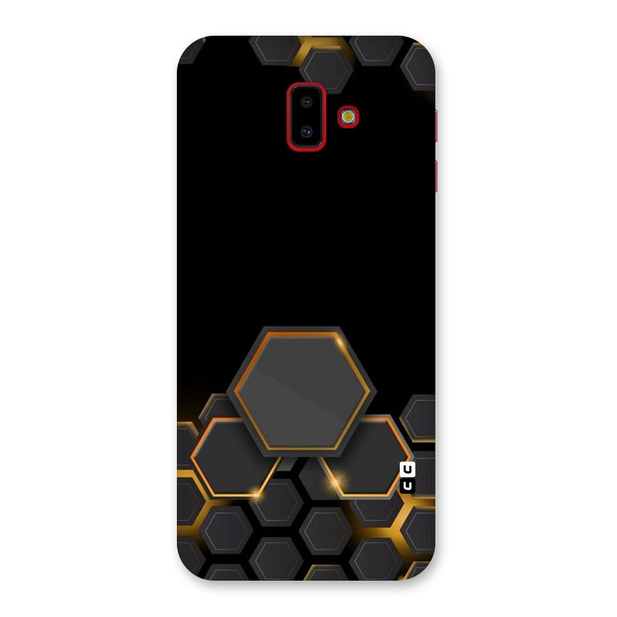 Black Gold Hexa Back Case for Galaxy J6 Plus