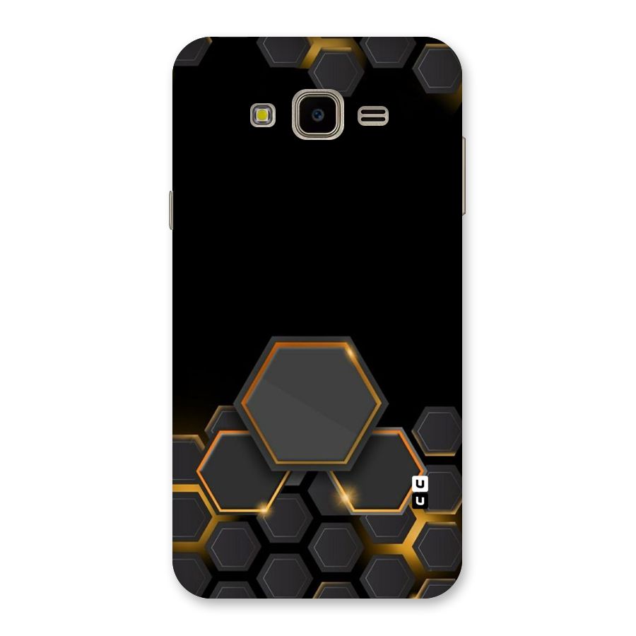 Black Gold Hexa Back Case for Galaxy J7 Nxt