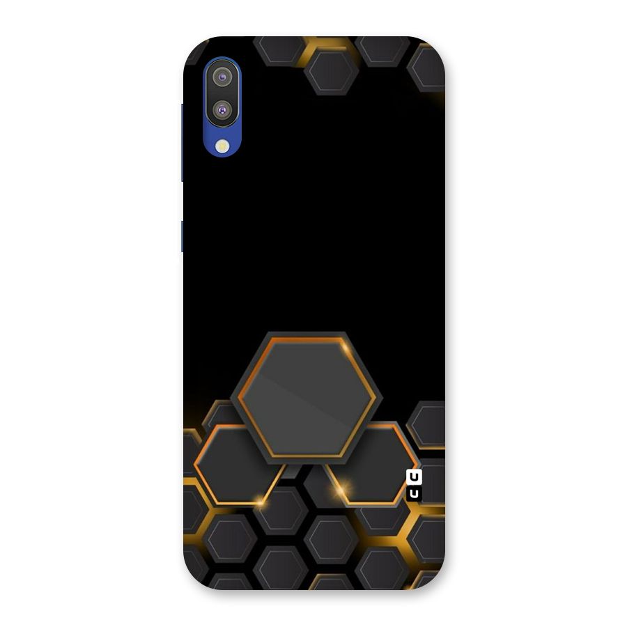 Black Gold Hexa Back Case for Galaxy M10