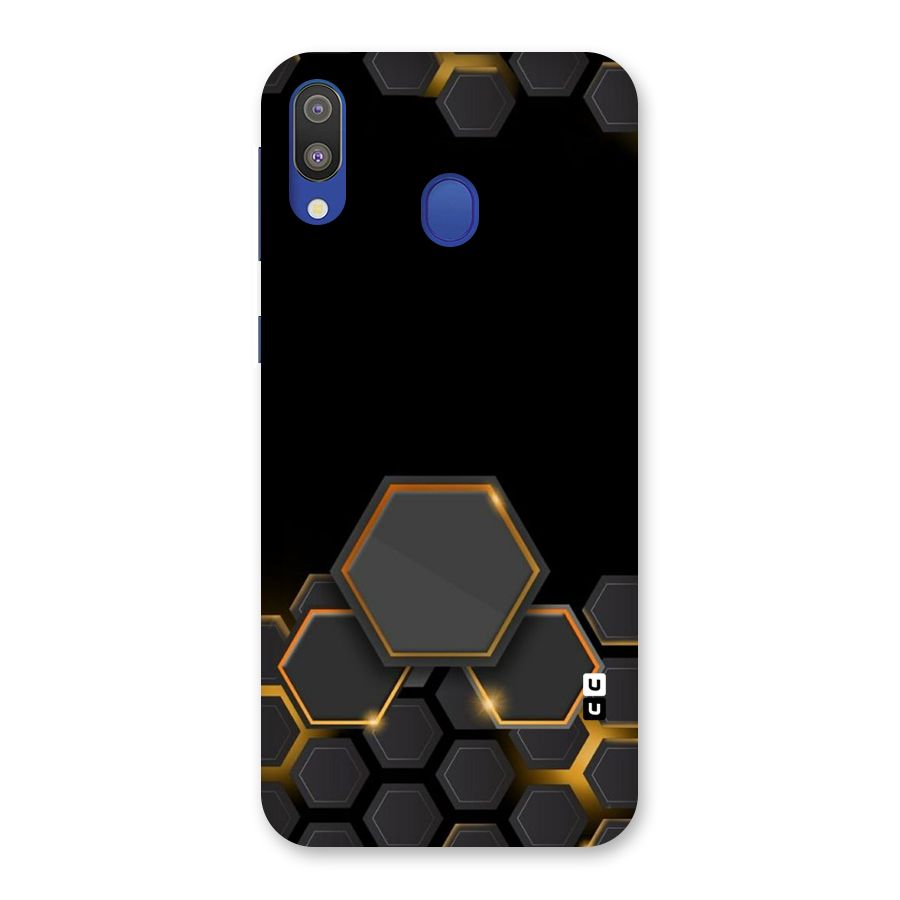 Black Gold Hexa Back Case for Galaxy M20