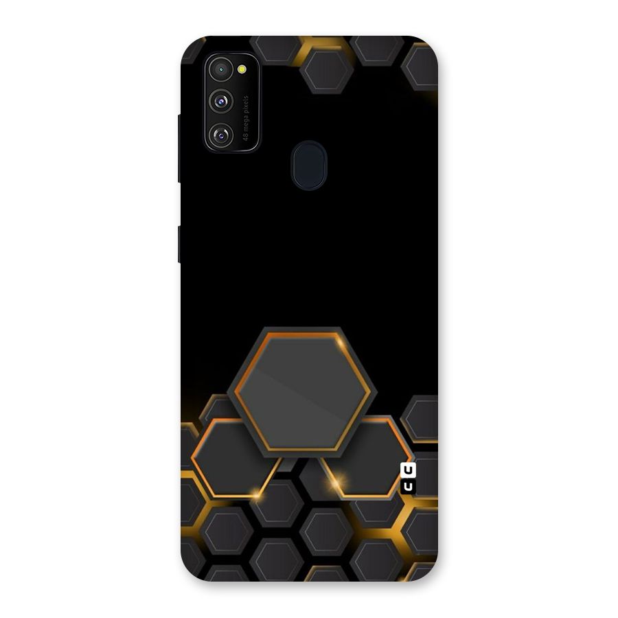Black Gold Hexa Back Case for Galaxy M30s