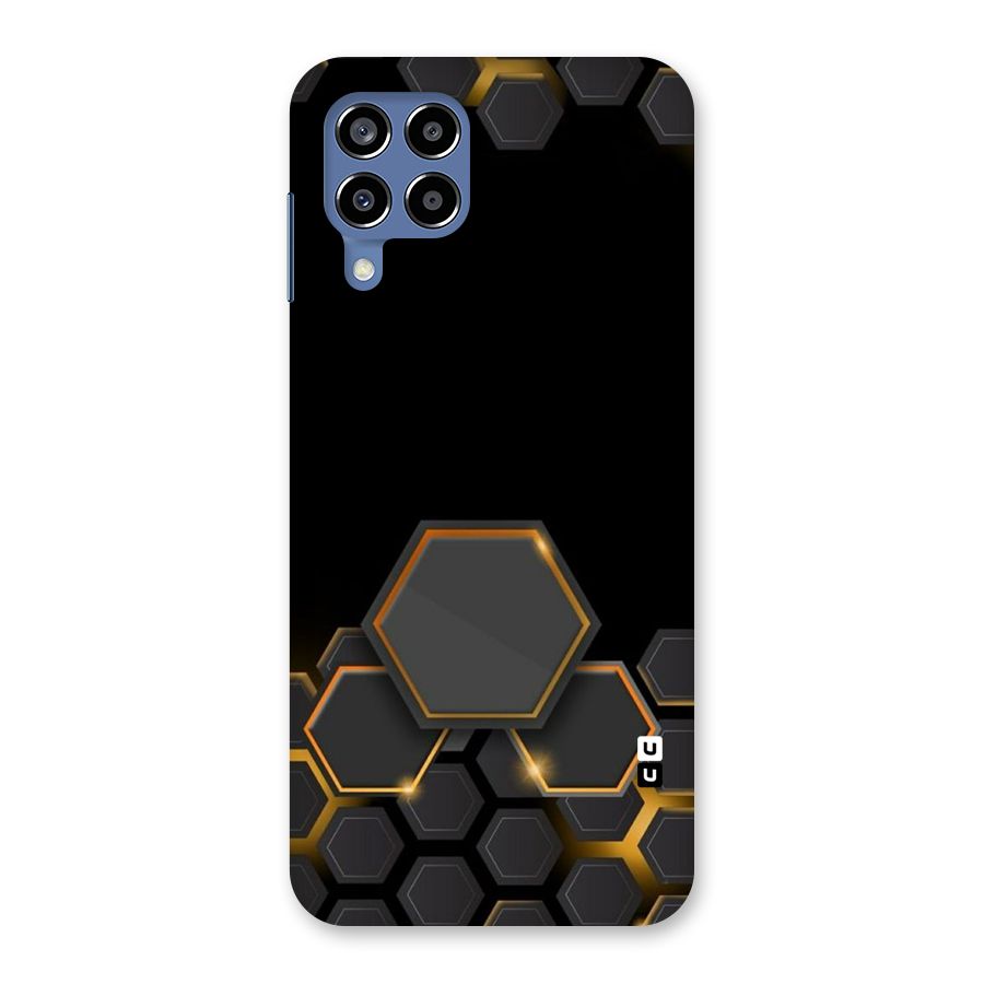 Black Gold Hexa Back Case for Galaxy M53 5G