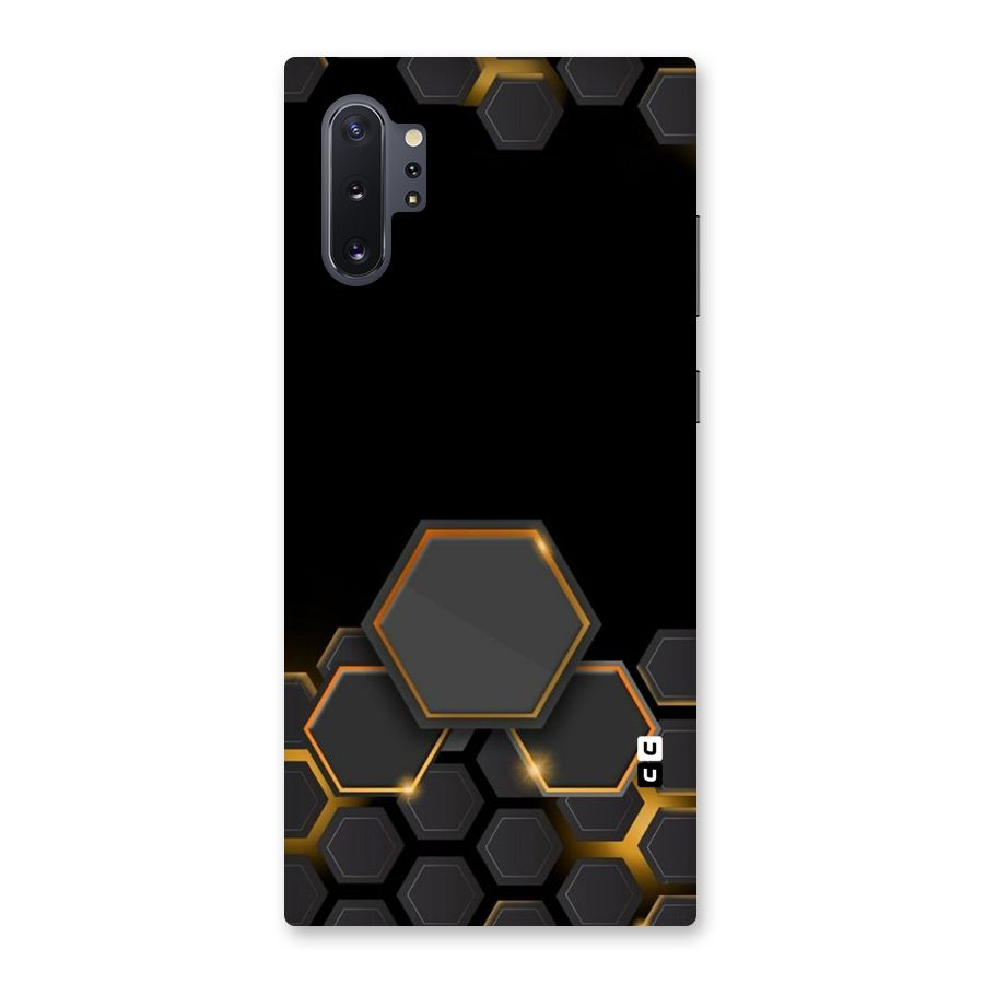 Black Gold Hexa Back Case for Galaxy Note 10 Plus