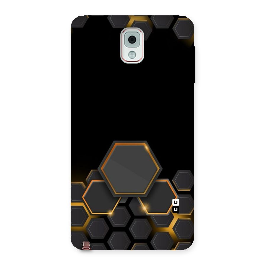 Black Gold Hexa Back Case for Galaxy Note 3