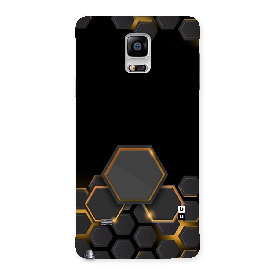 Black Gold Hexa Back Case for Galaxy Note 4