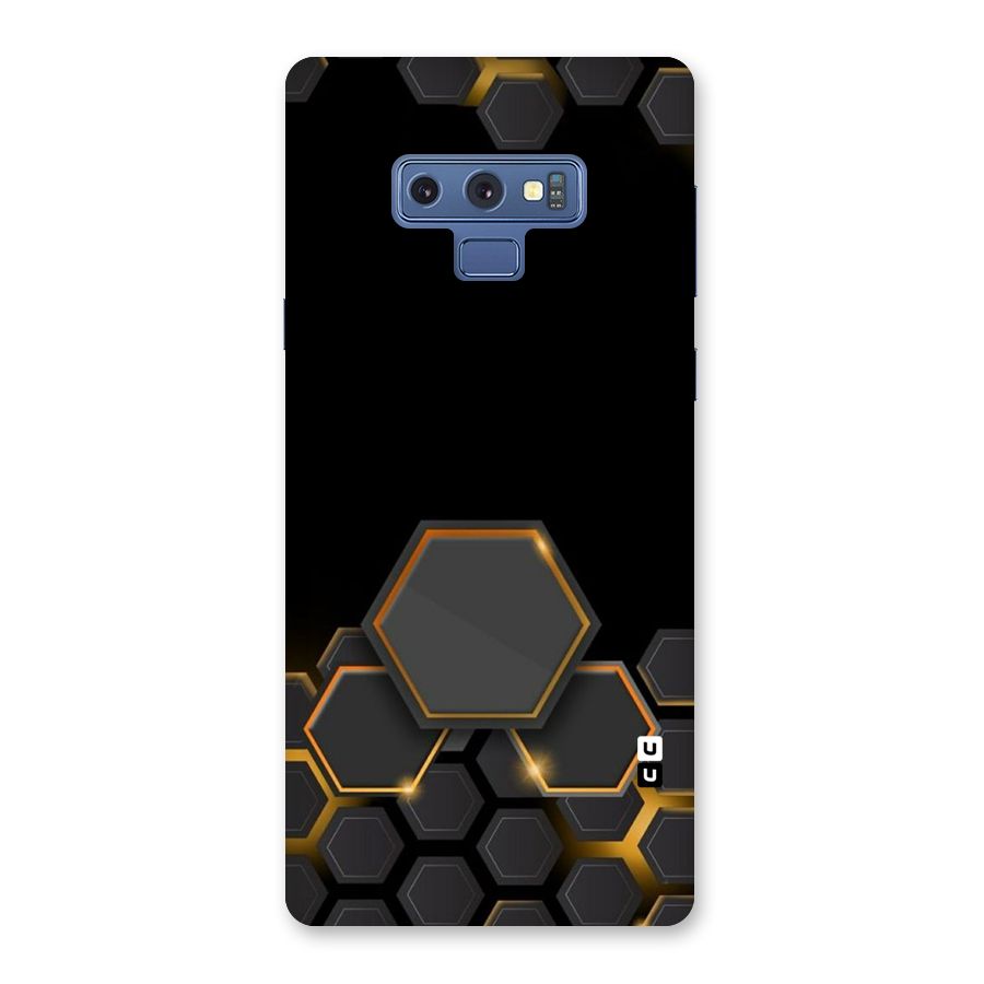 Black Gold Hexa Back Case for Galaxy Note 9