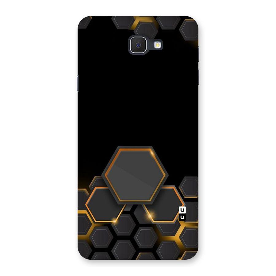 Black Gold Hexa Back Case for Galaxy On7 2016