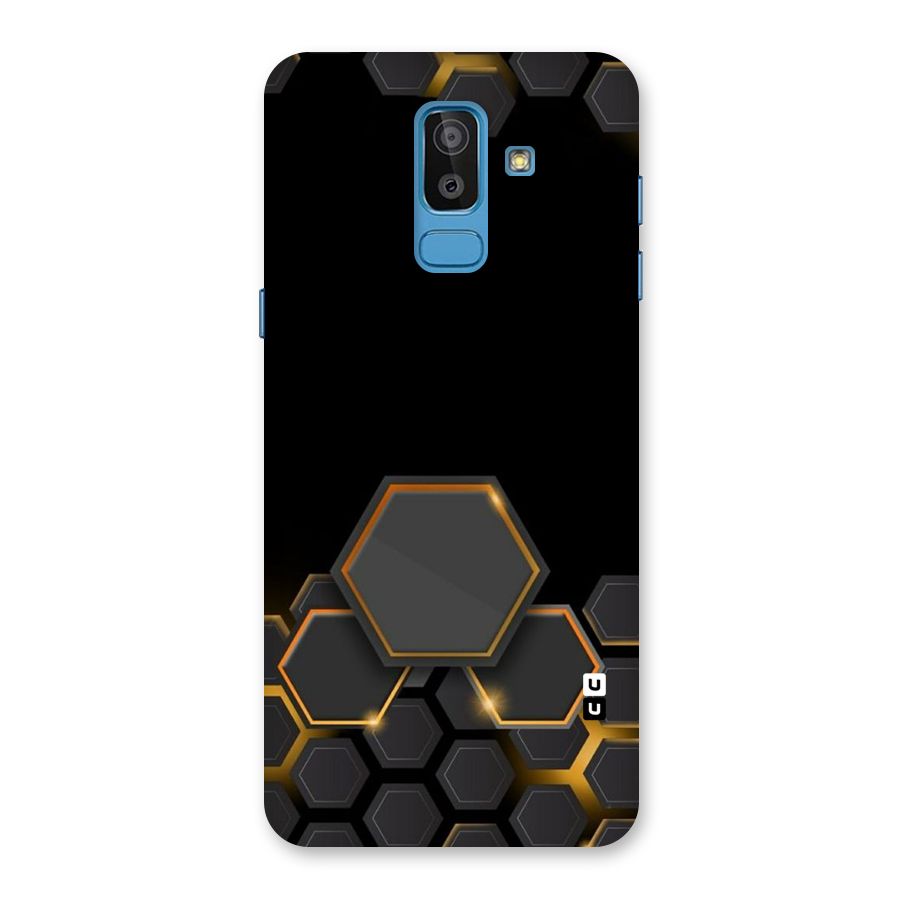 Black Gold Hexa Back Case for Galaxy On8 (2018)