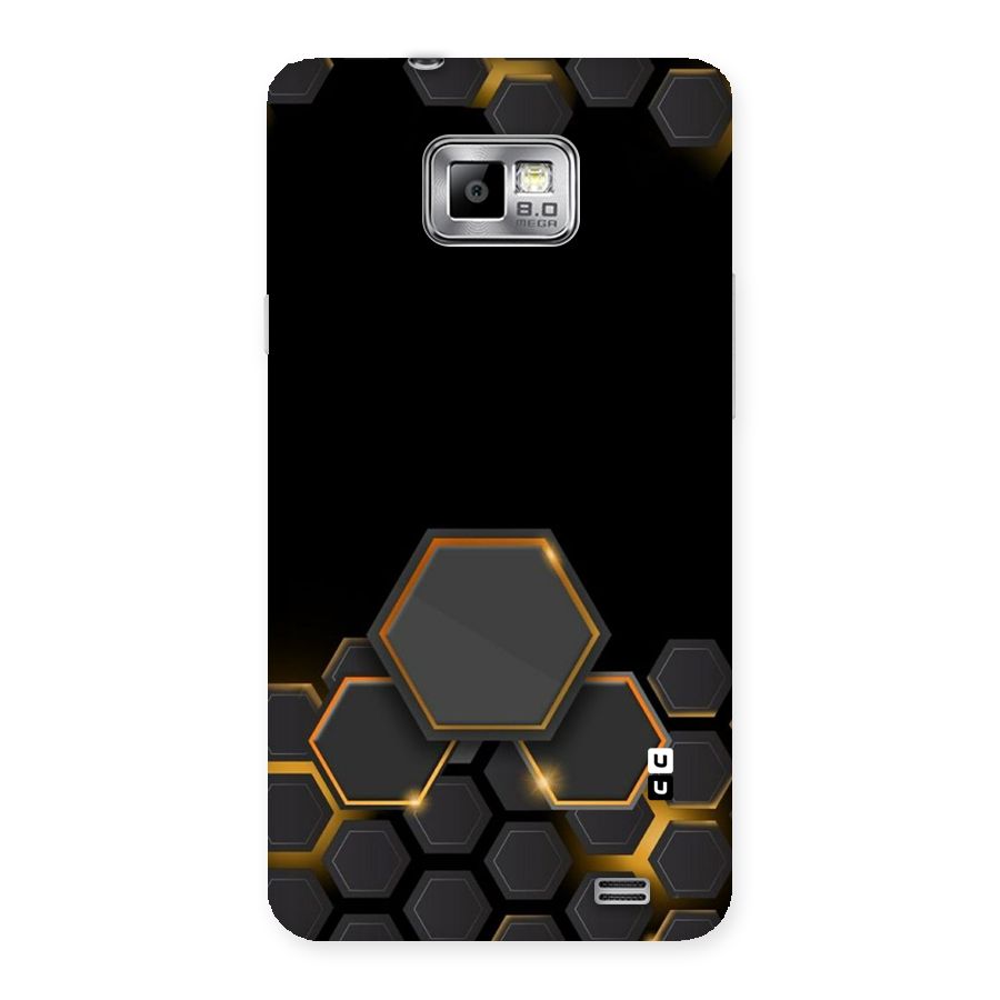 Black Gold Hexa Back Case for Galaxy S2