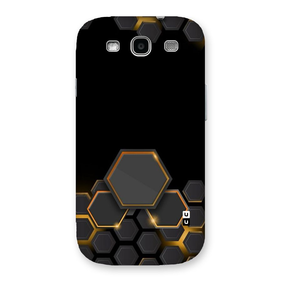 Black Gold Hexa Back Case for Galaxy S3
