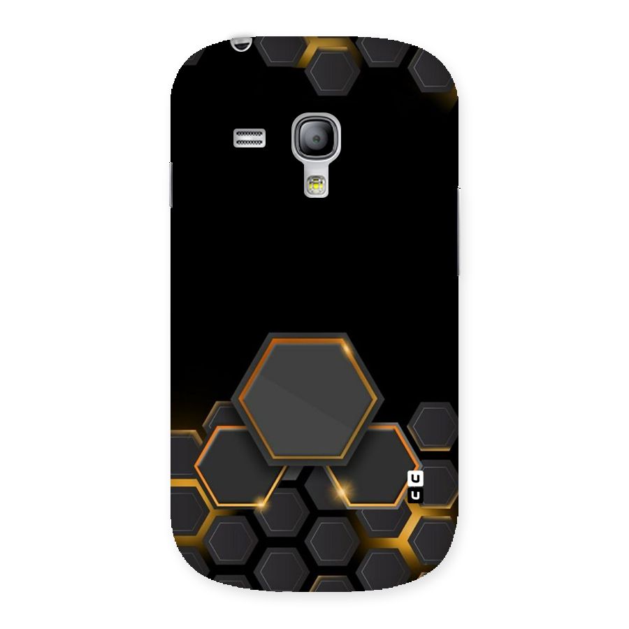 Black Gold Hexa Back Case for Galaxy S3 Mini