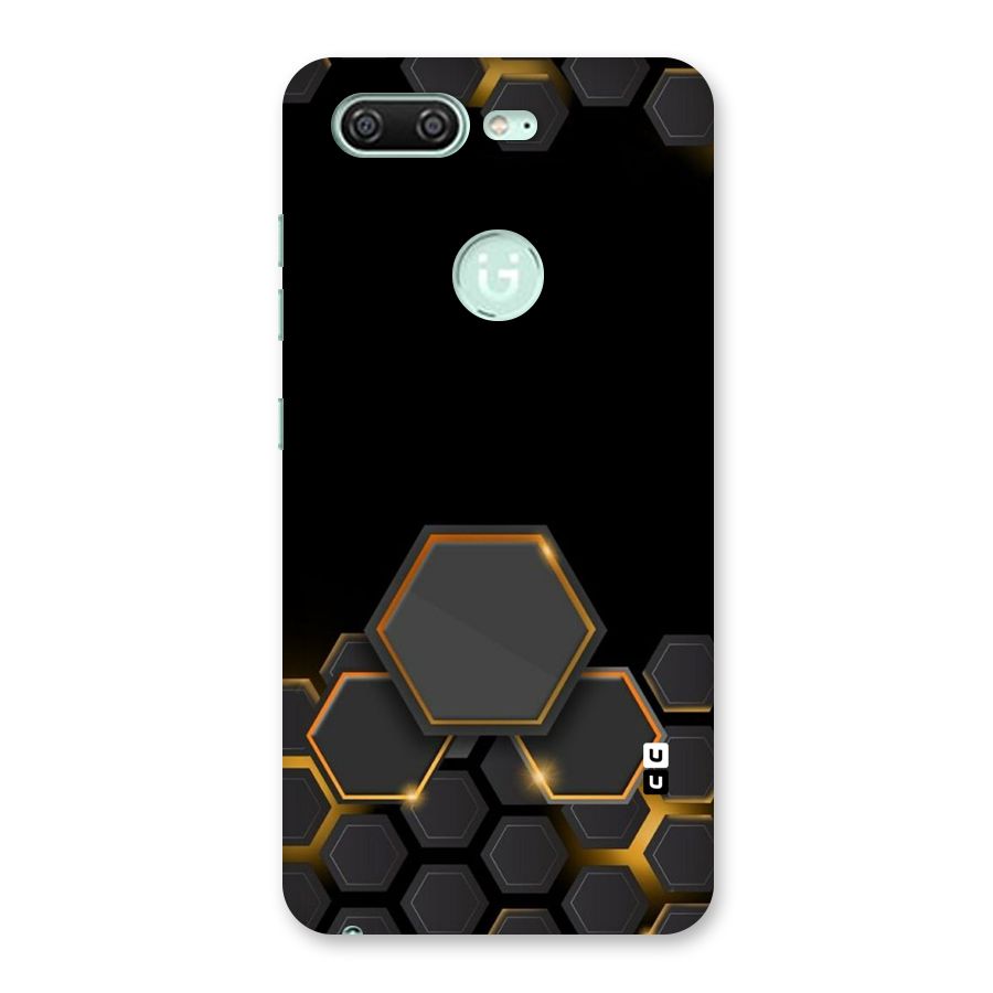 Black Gold Hexa Back Case for Gionee S10
