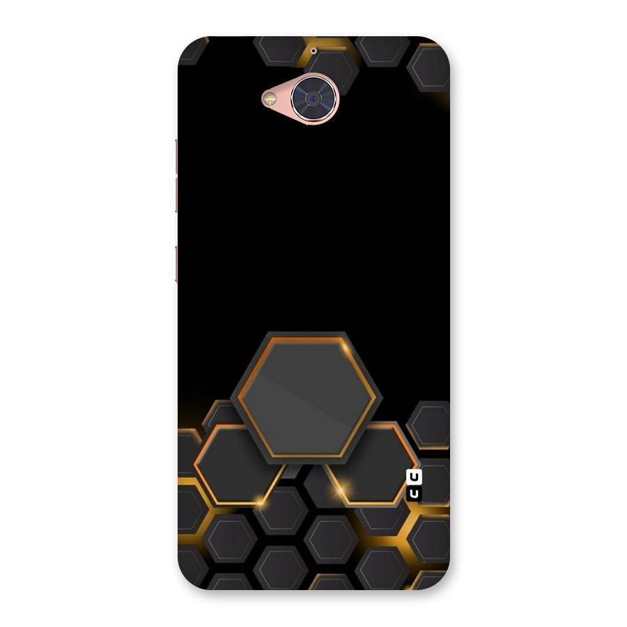 Black Gold Hexa Back Case for Gionee S6 Pro