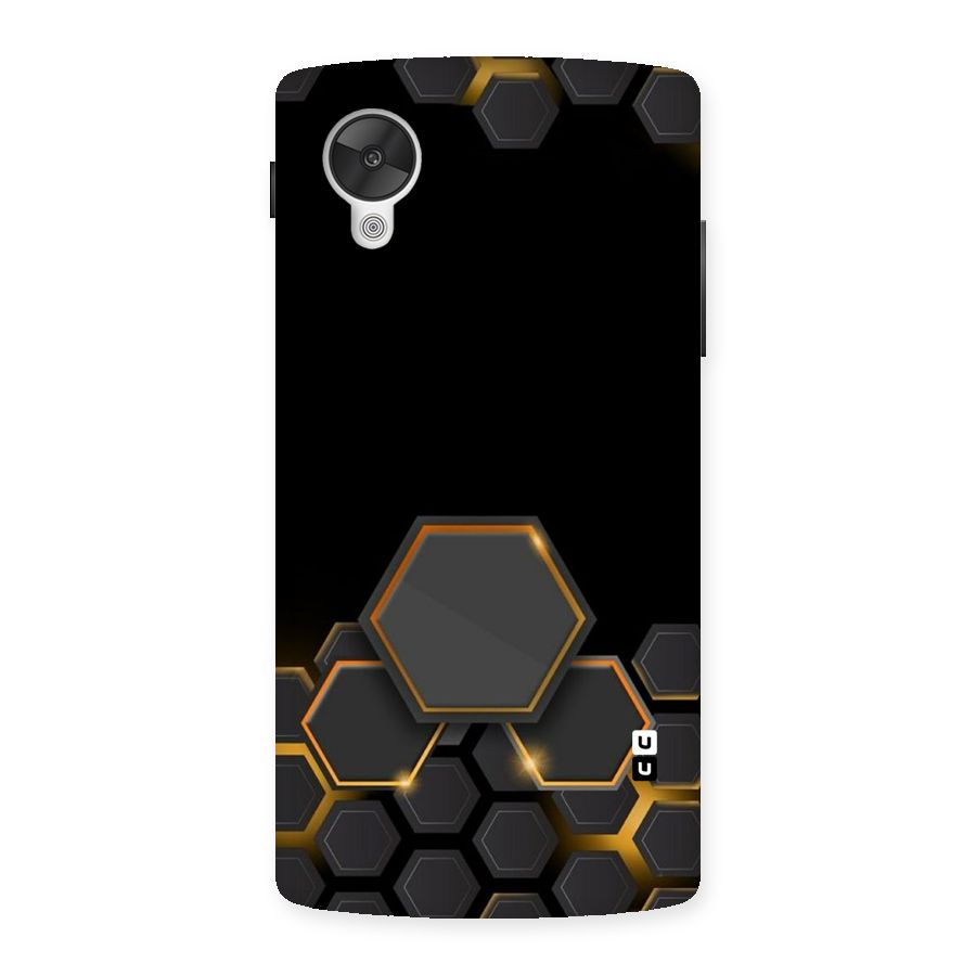 Black Gold Hexa Back Case for Google Nexsus 5