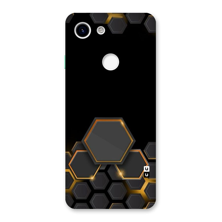 Black Gold Hexa Back Case for Google Pixel 3