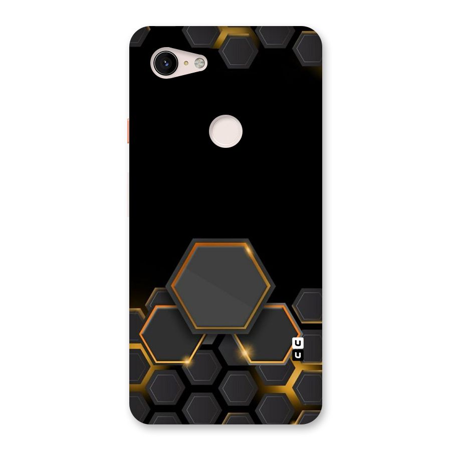 Black Gold Hexa Back Case for Google Pixel 3 XL