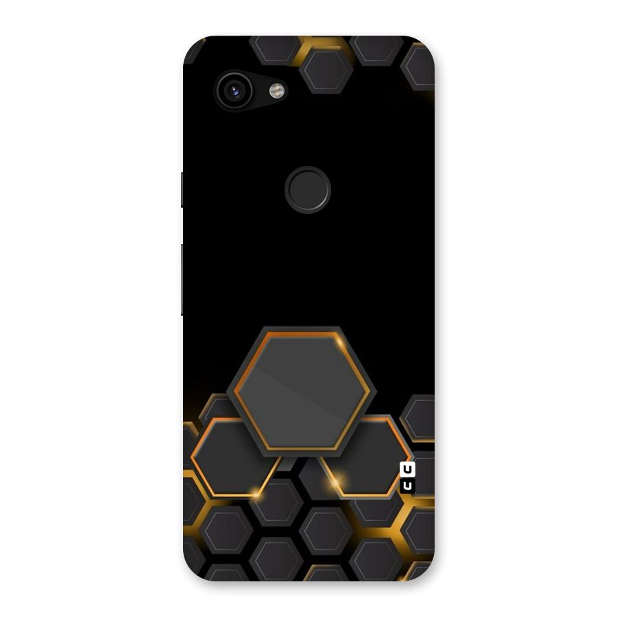 Black Gold Hexa Back Case for Google Pixel 3a