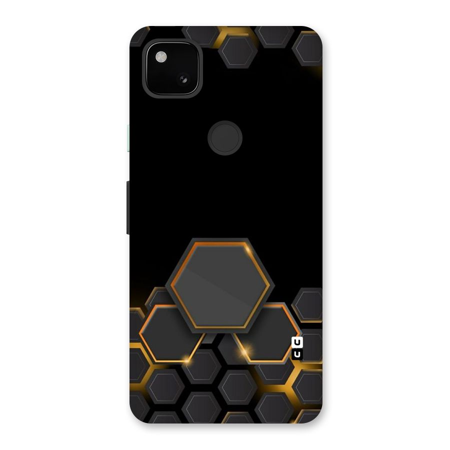 Black Gold Hexa Back Case for Google Pixel 4a