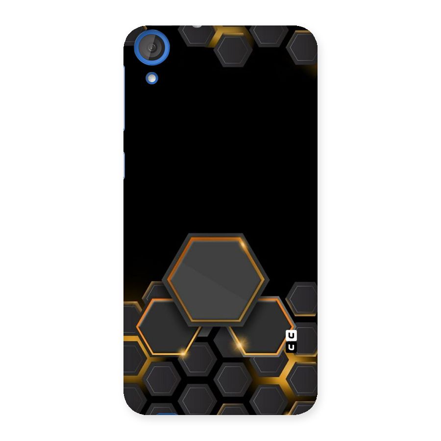 Black Gold Hexa Back Case for HTC Desire 820