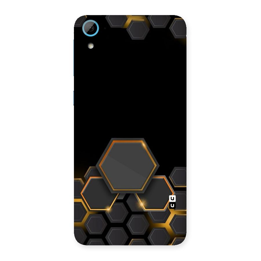 Black Gold Hexa Back Case for HTC Desire 826