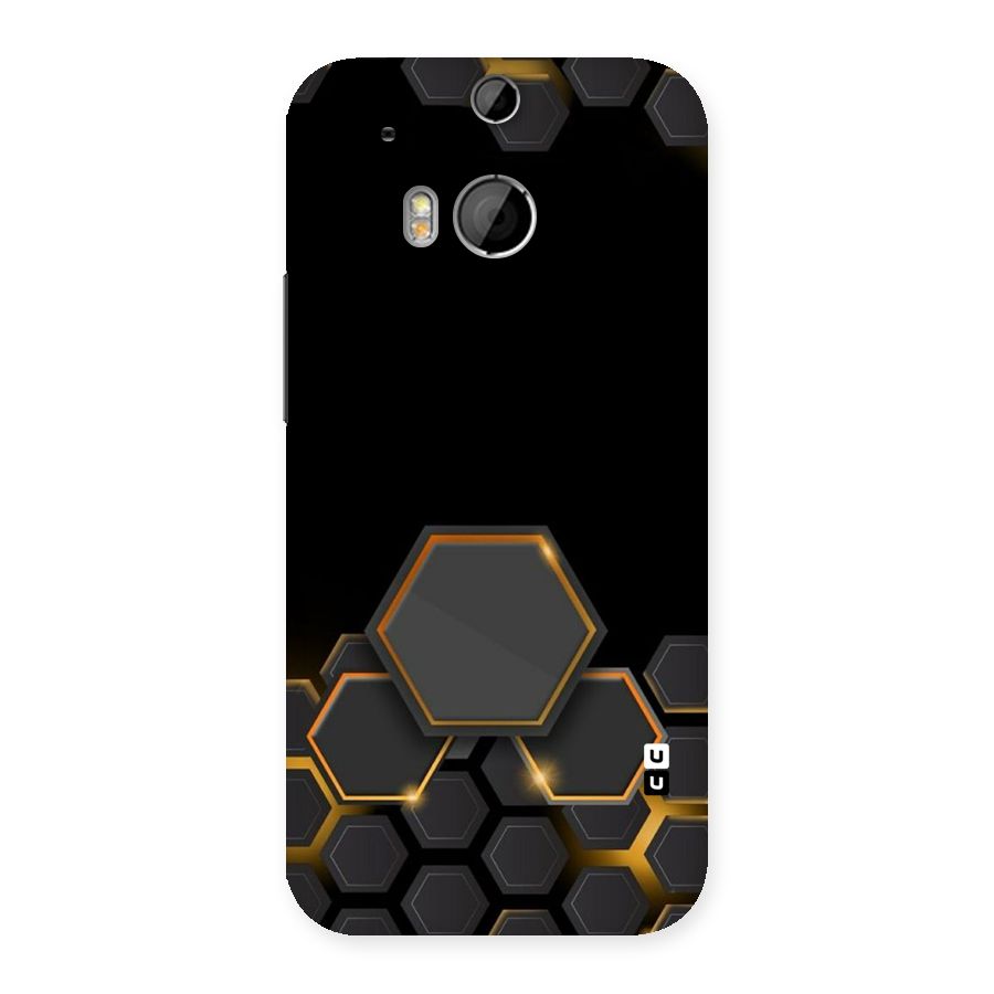 Black Gold Hexa Back Case for HTC One M8