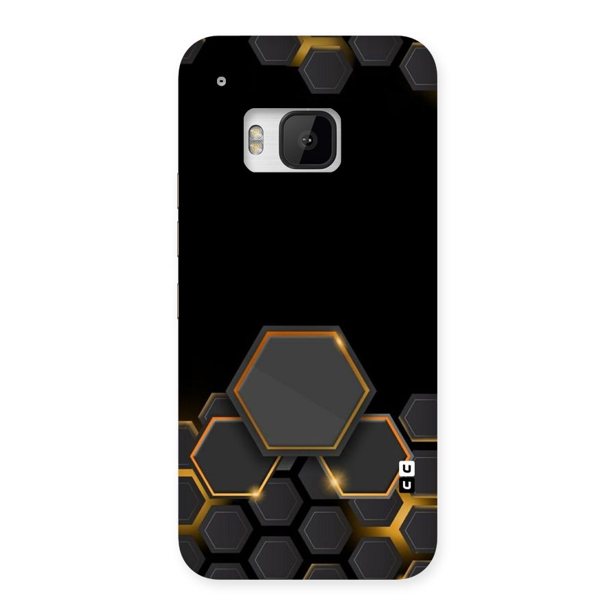 Black Gold Hexa Back Case for HTC One M9