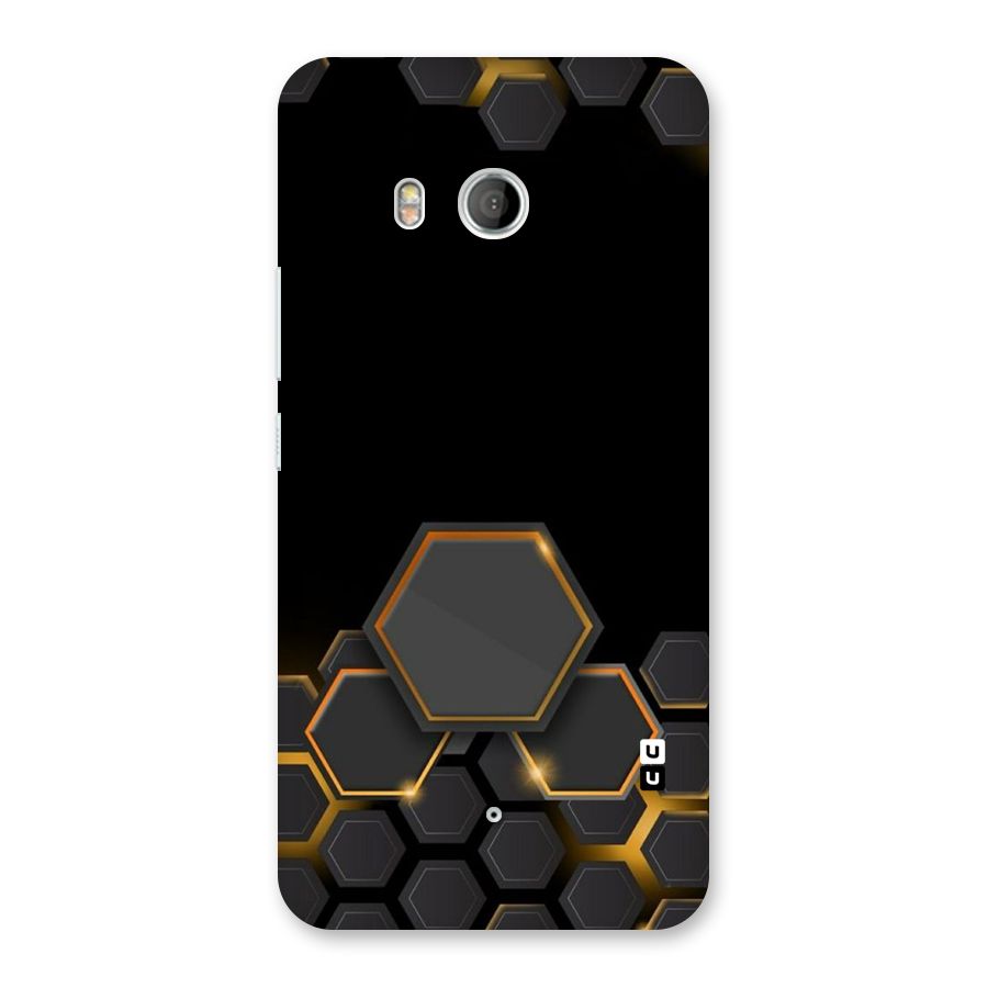 Black Gold Hexa Back Case for HTC U11