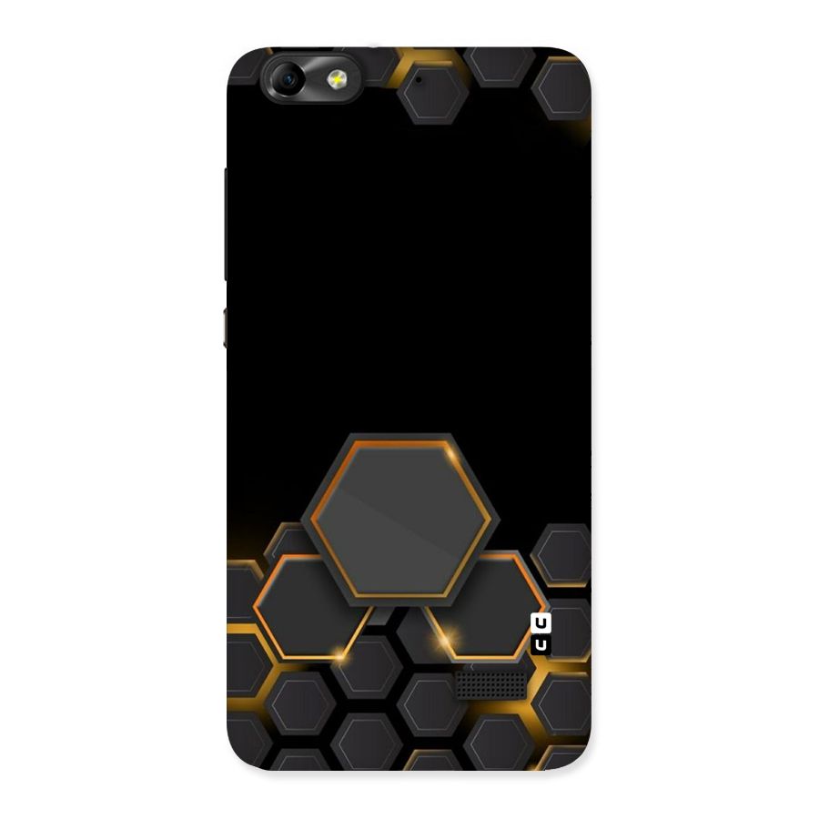 Black Gold Hexa Back Case for Honor 4C