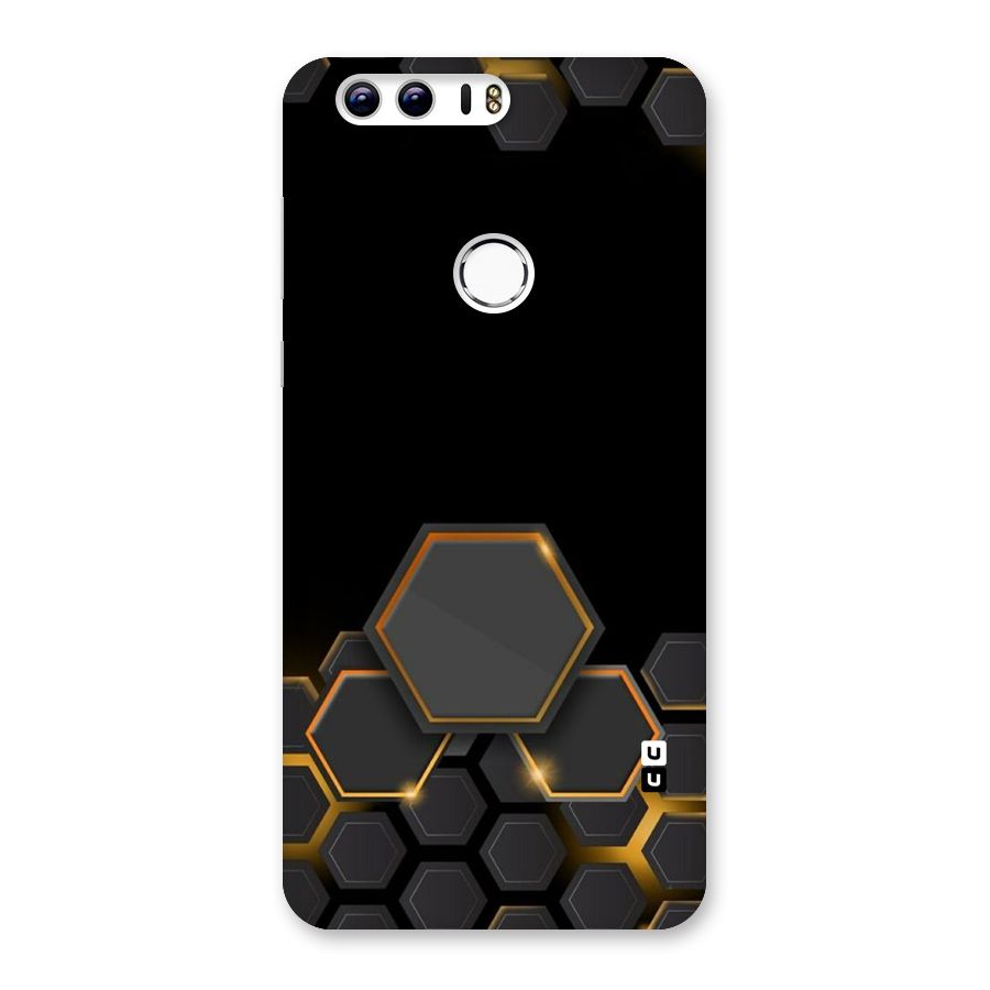 Black Gold Hexa Back Case for Honor 8
