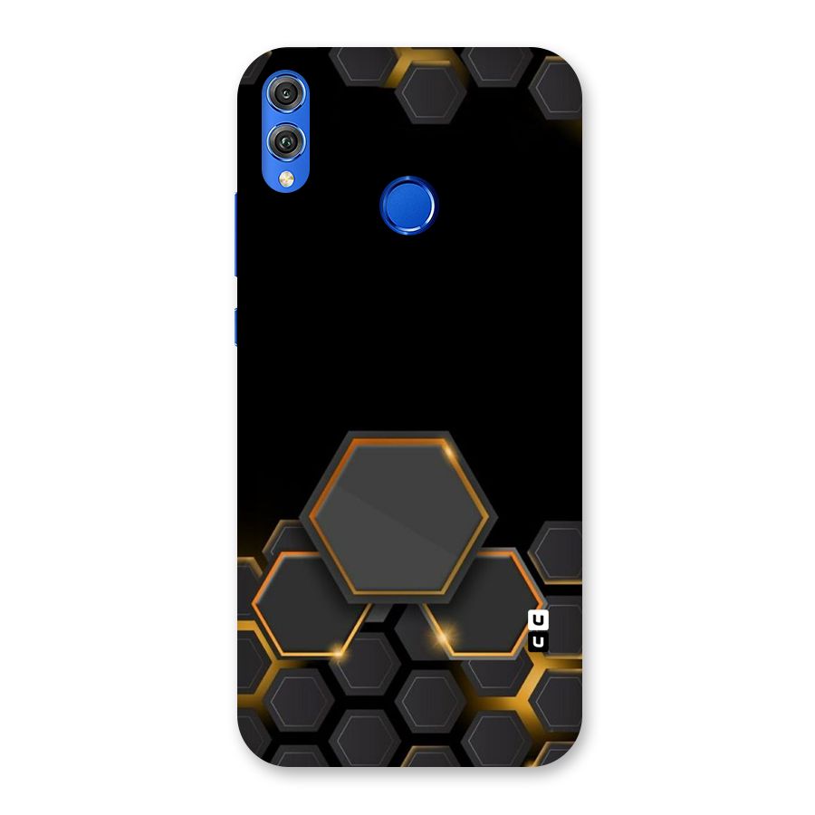 Black Gold Hexa Back Case for Honor 8X