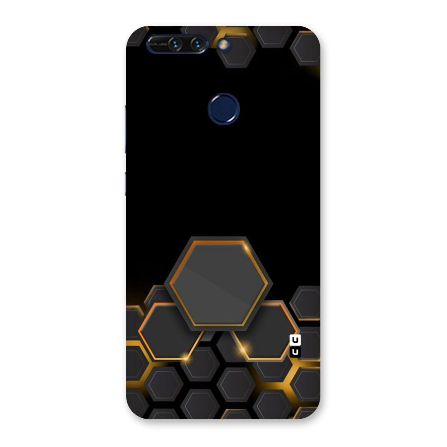 Black Gold Hexa Back Case for Honor 8 Pro