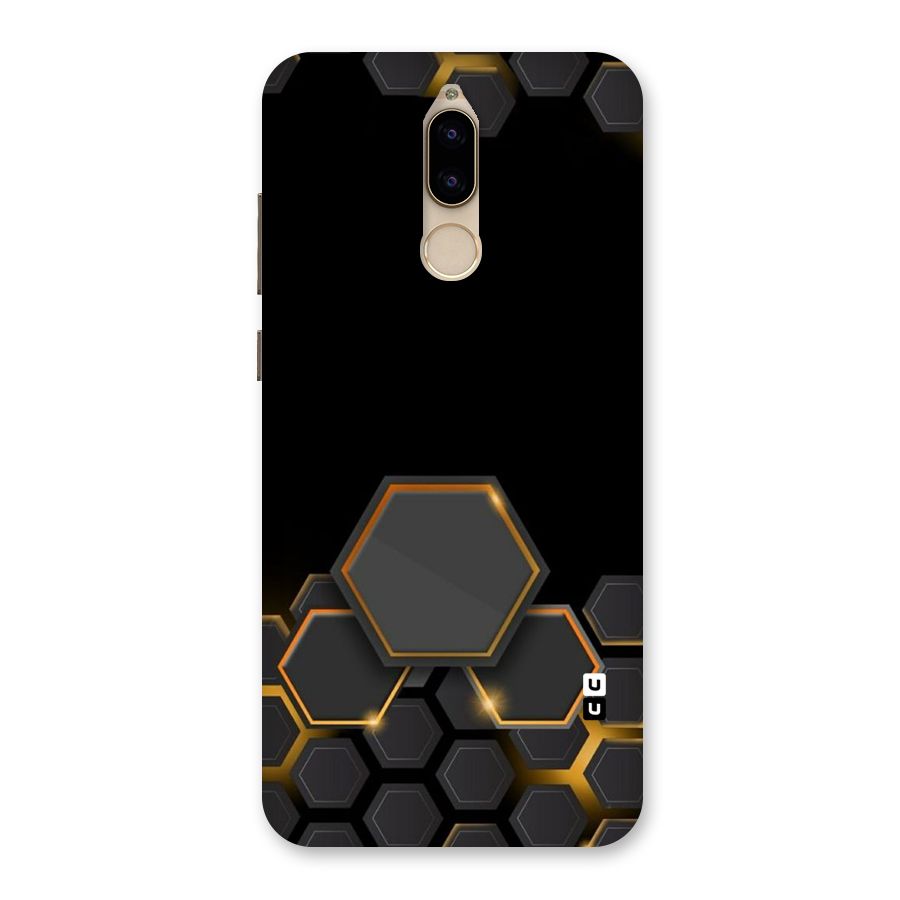 Black Gold Hexa Back Case for Honor 9i