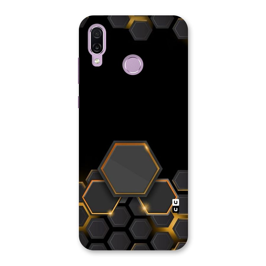 Black Gold Hexa Back Case for Honor Play