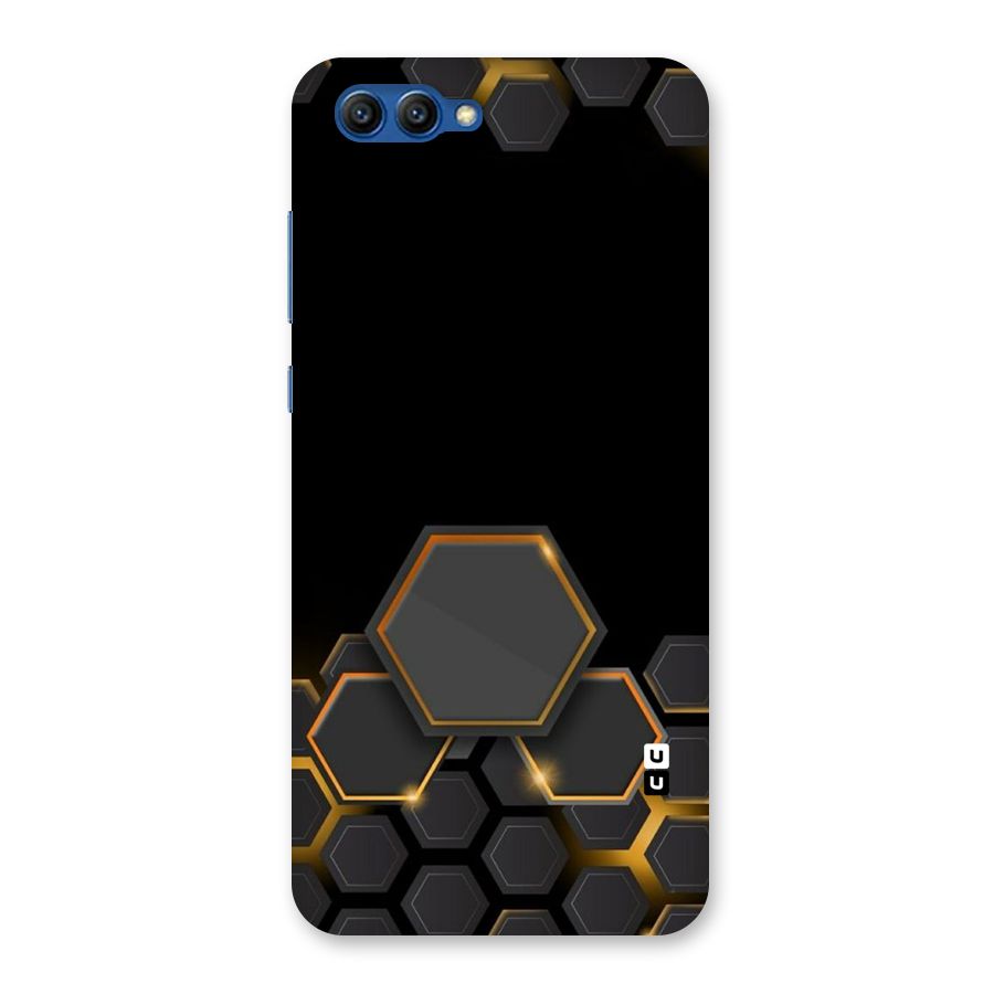 Black Gold Hexa Back Case for Honor View 10