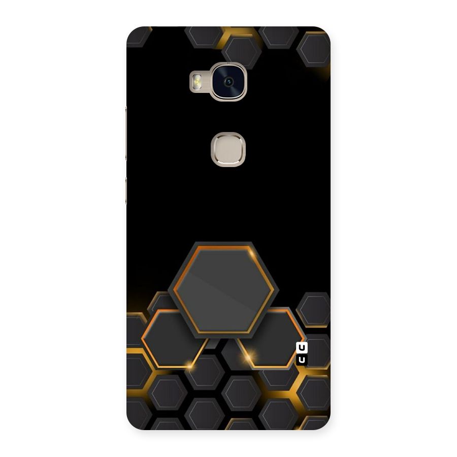 Black Gold Hexa Back Case for Huawei Honor 5X