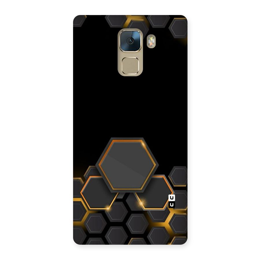 Black Gold Hexa Back Case for Huawei Honor 7