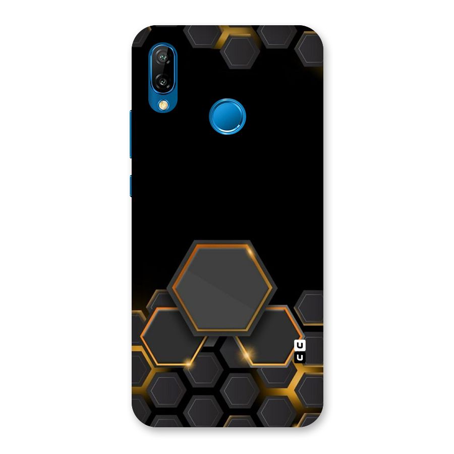 Black Gold Hexa Back Case for Huawei P20 Lite