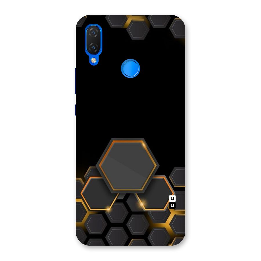 Black Gold Hexa Back Case for Huawei P Smart+