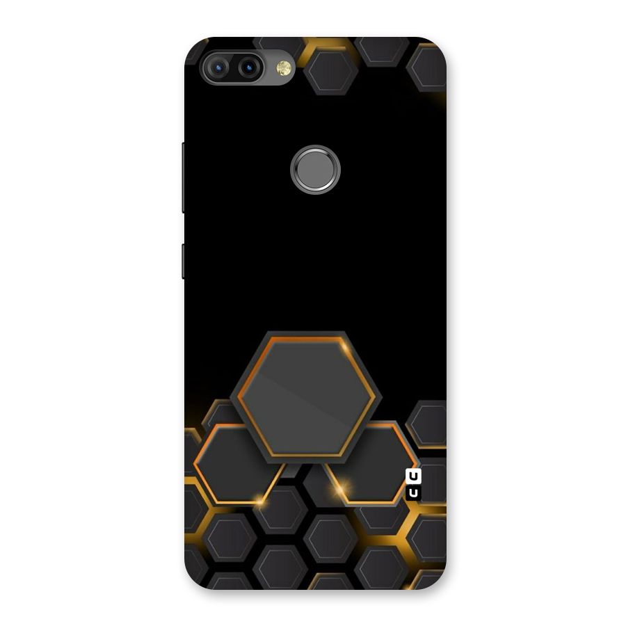 Black Gold Hexa Back Case for Infinix Hot 6 Pro