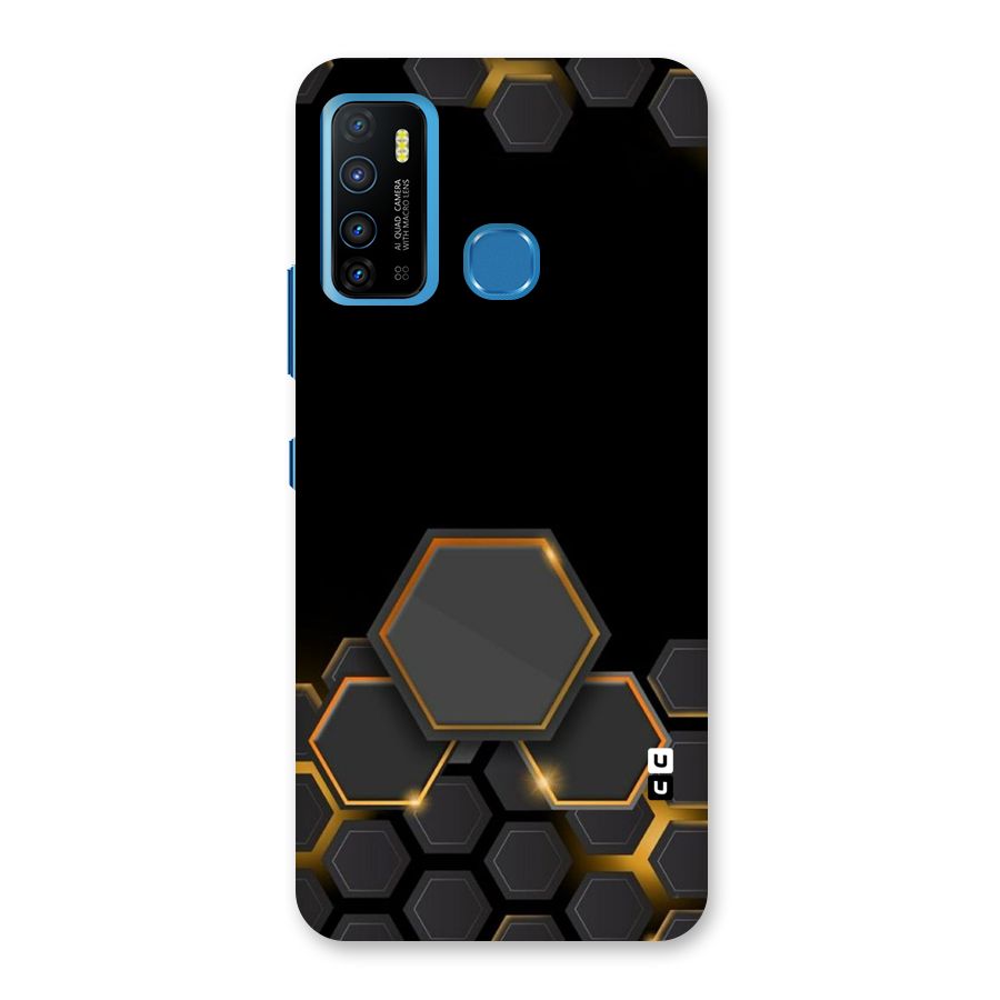 Black Gold Hexa Back Case for Infinix Hot 9