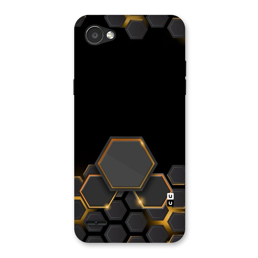 Black Gold Hexa Back Case for LG Q6
