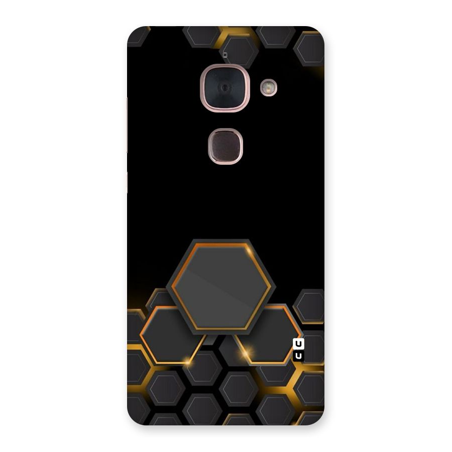 Black Gold Hexa Back Case for Le Max 2